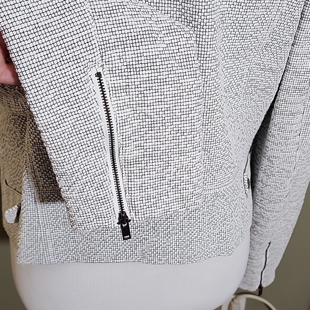 NWT Banana Republic Cropped Moto Jacket Size 14 - Picture 12 of 15